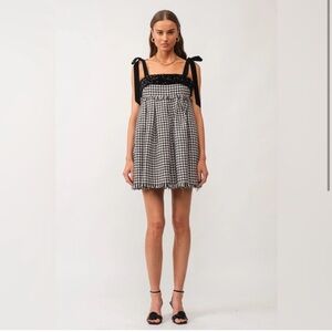 NWT - Sofie the Label Houndstooth Printed Tweed Dress - Small